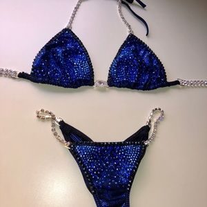 Angel Competition Bikinis Blue Suit